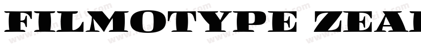 Filmotype Zeal字体转换